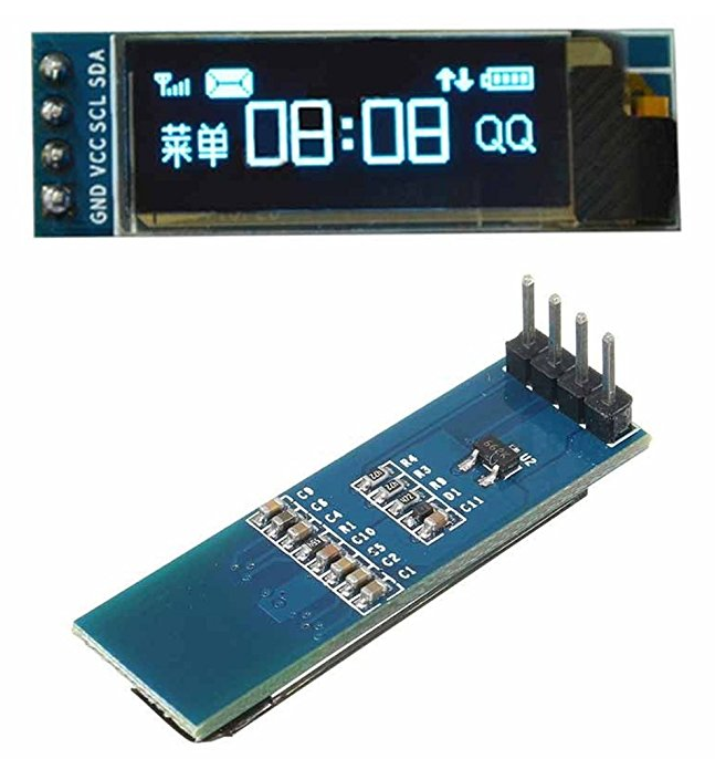 Tengi Serial Hvítur Blár OLED LCD Skjár Module 0.91 Interface Serial White blue OLED LCD Display Module 0.91