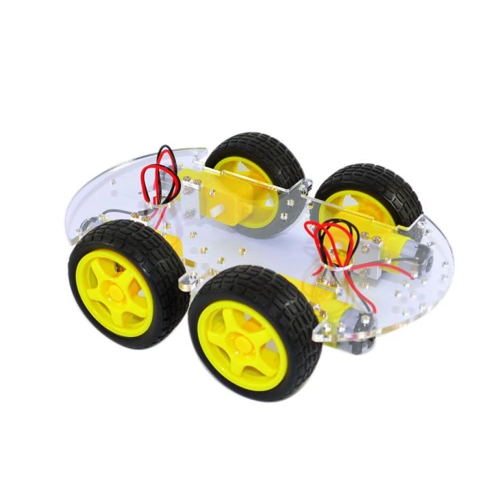4WD Smart Robot Car Tvöfaldur undirvagnssett